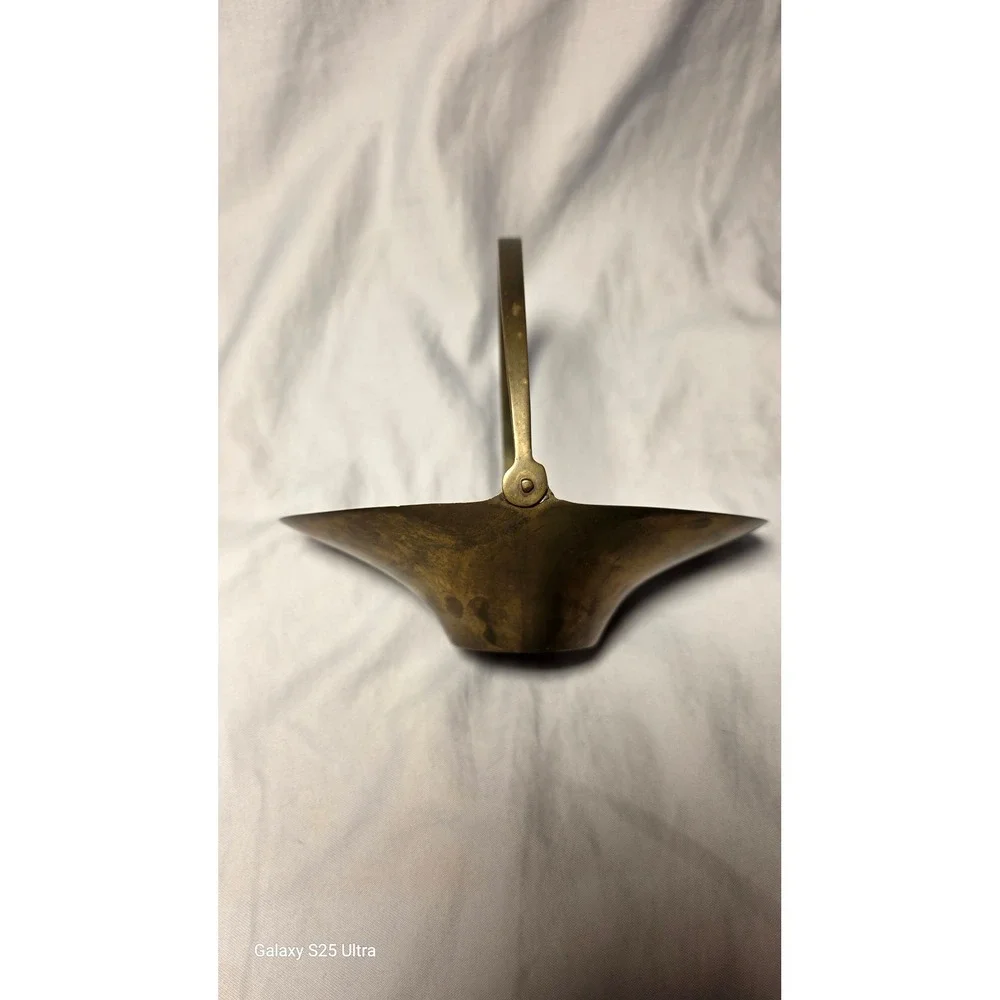 Vintage Brass Exchange Blowing Rock NC Solid Brass Basket Swing Handle India